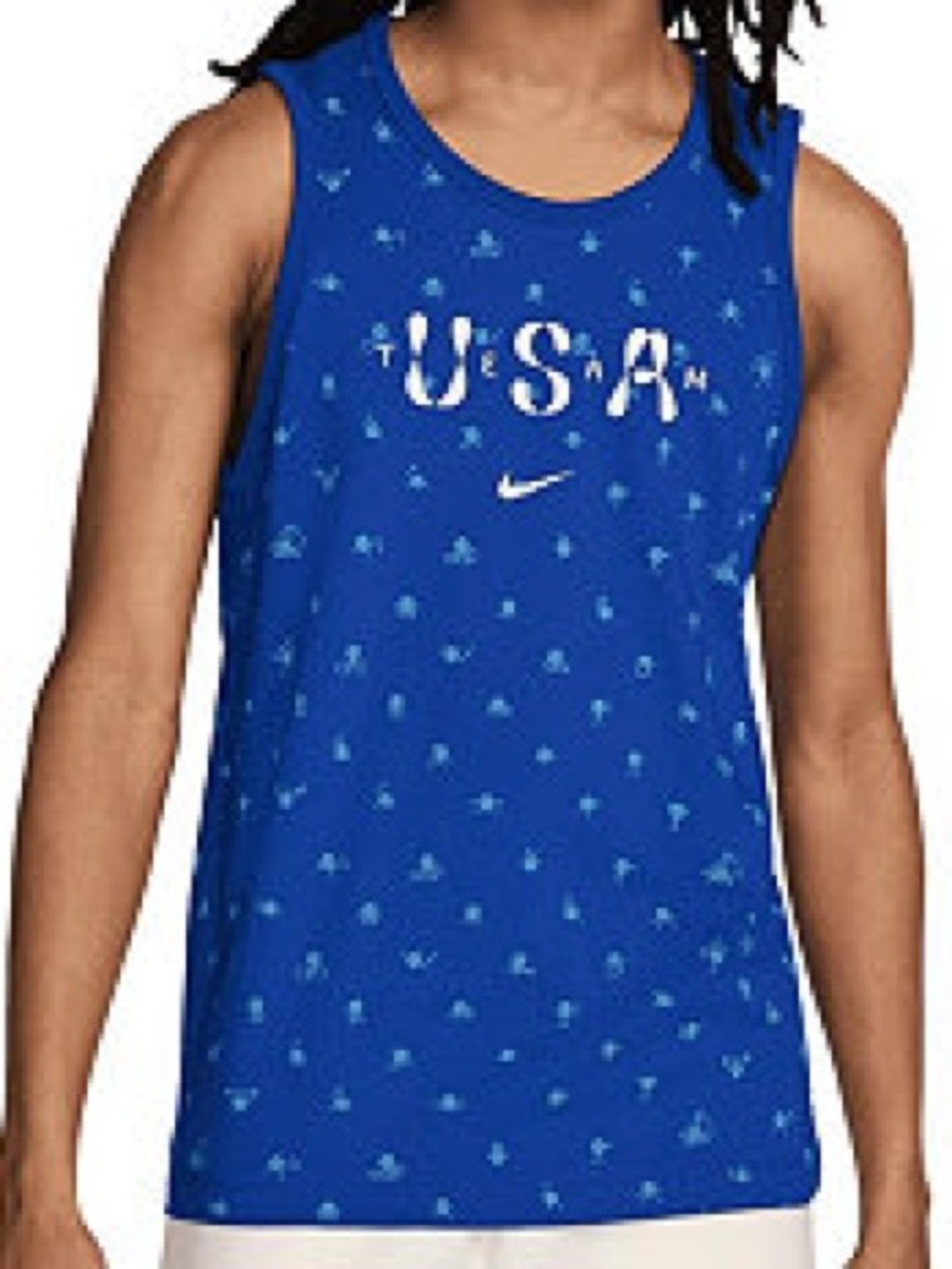 NWT [Nike] USA Royal BlueWhite Graphic Athletic Sleeveless Tank-Top Men’s XXL